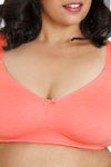 Zivame True Curv Double Layered Non Wired 3/4th Coverage Sag Lift Bra - Georgia Peach — thumbnail 6